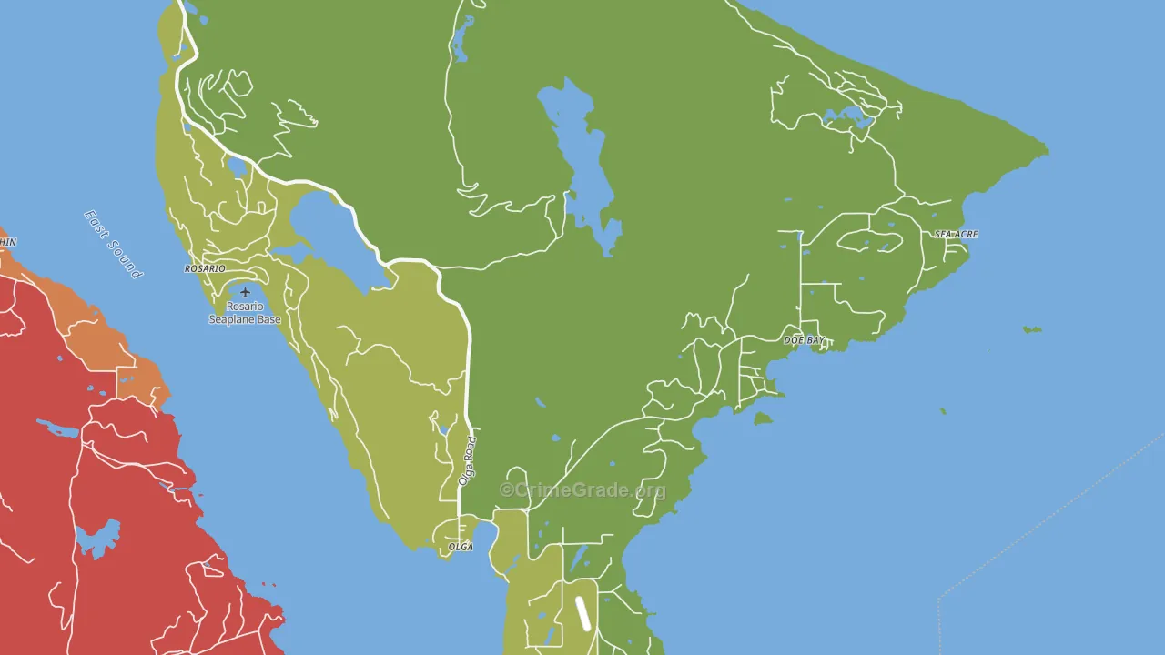98279, WA Map of Drug-Related Crime Rates