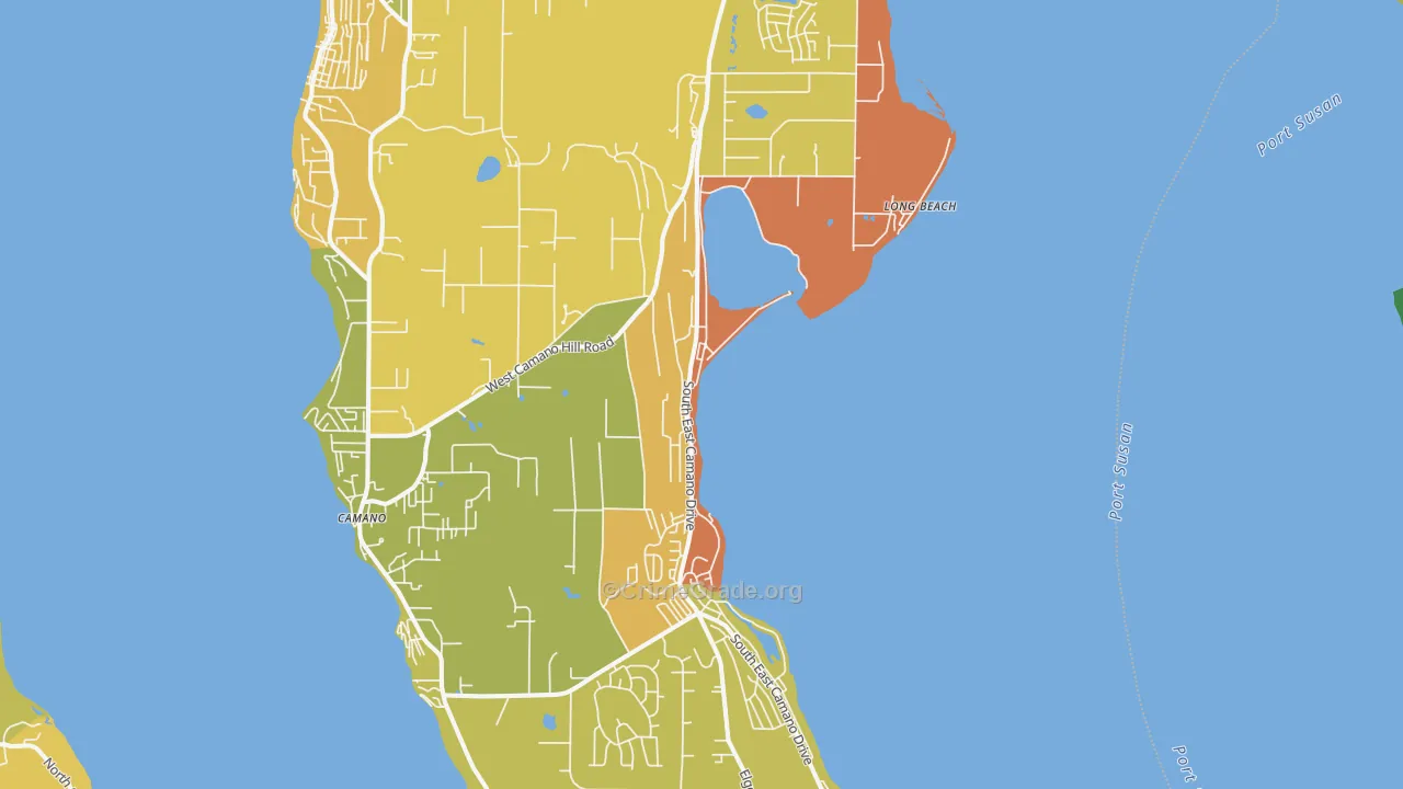 98282, WA Map of Drug-Related Crime Rates