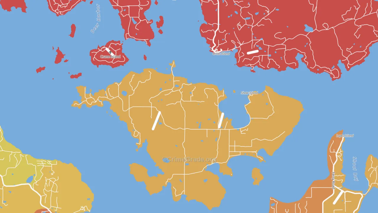 98286, WA Map of Drug-Related Crime Rates