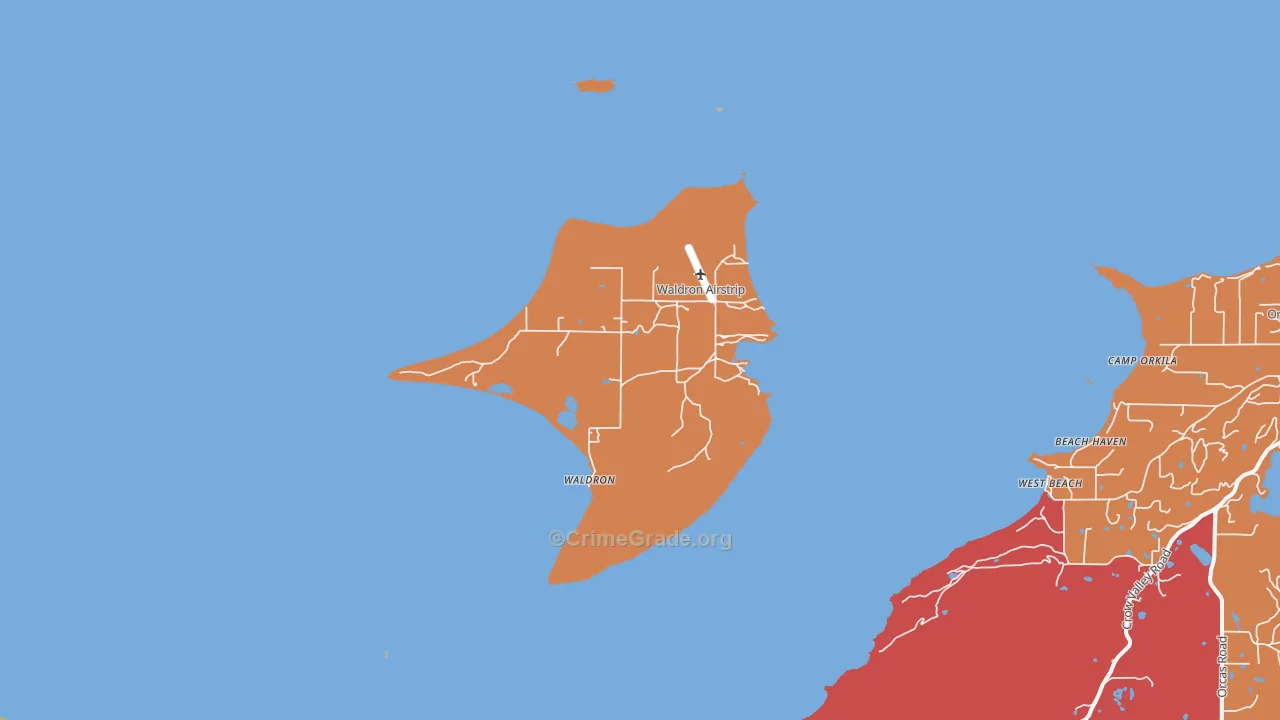 98297, WA Map of Drug-Related Crime Rates