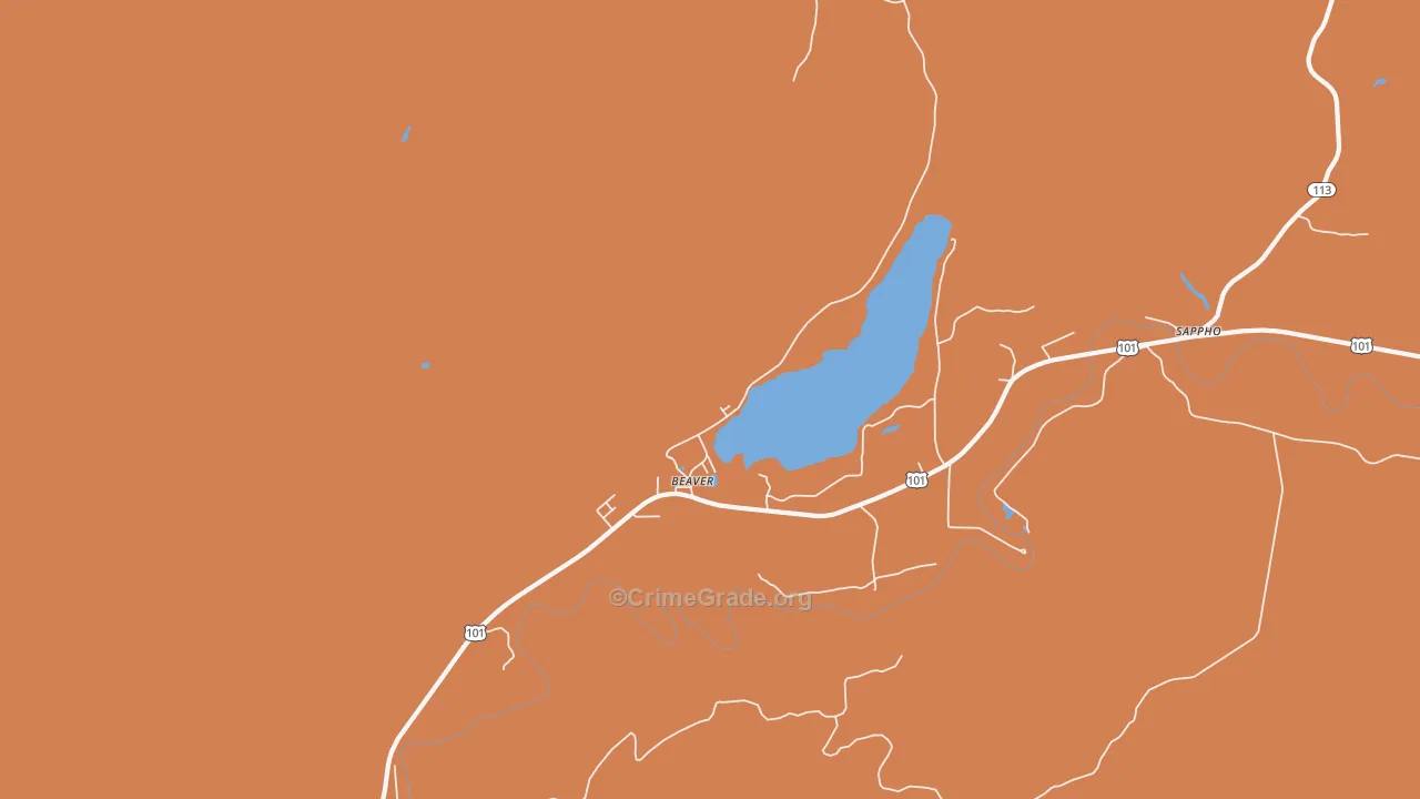 98305, WA Map of Drug-Related Crime Rates