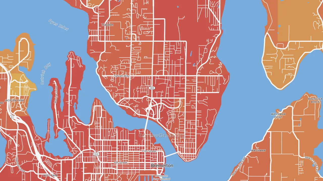 98310, WA Map of Drug-Related Crime Rates