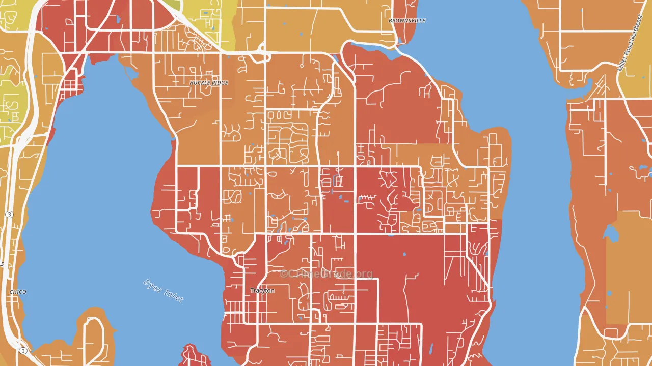 98311, WA Map of Drug-Related Crime Rates