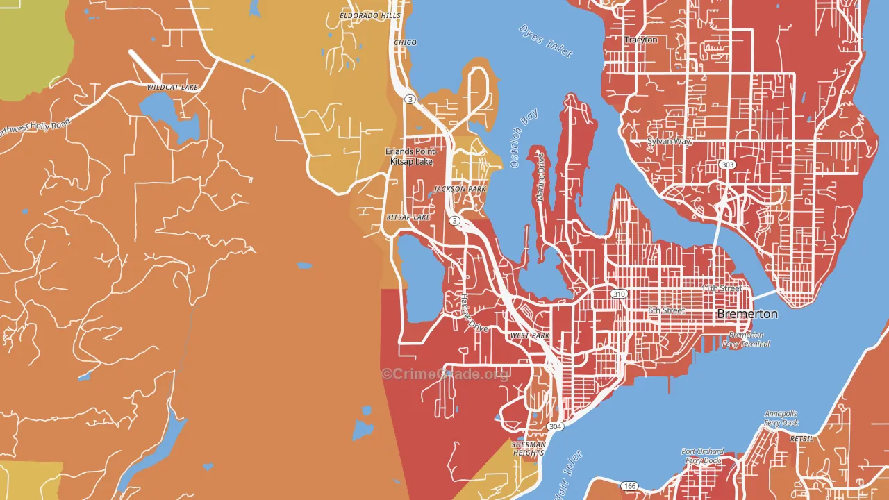 98312, WA Map of Drug-Related Crime Rates