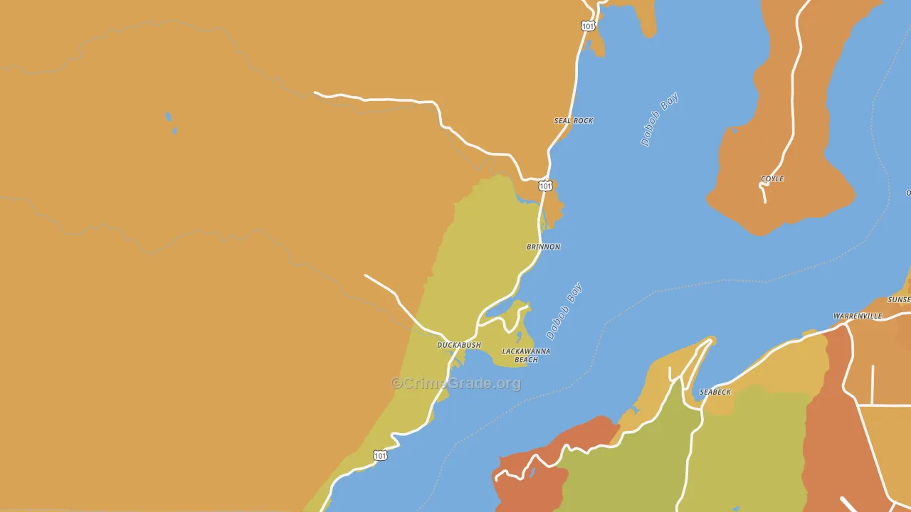 98320, WA Map of Drug-Related Crime Rates