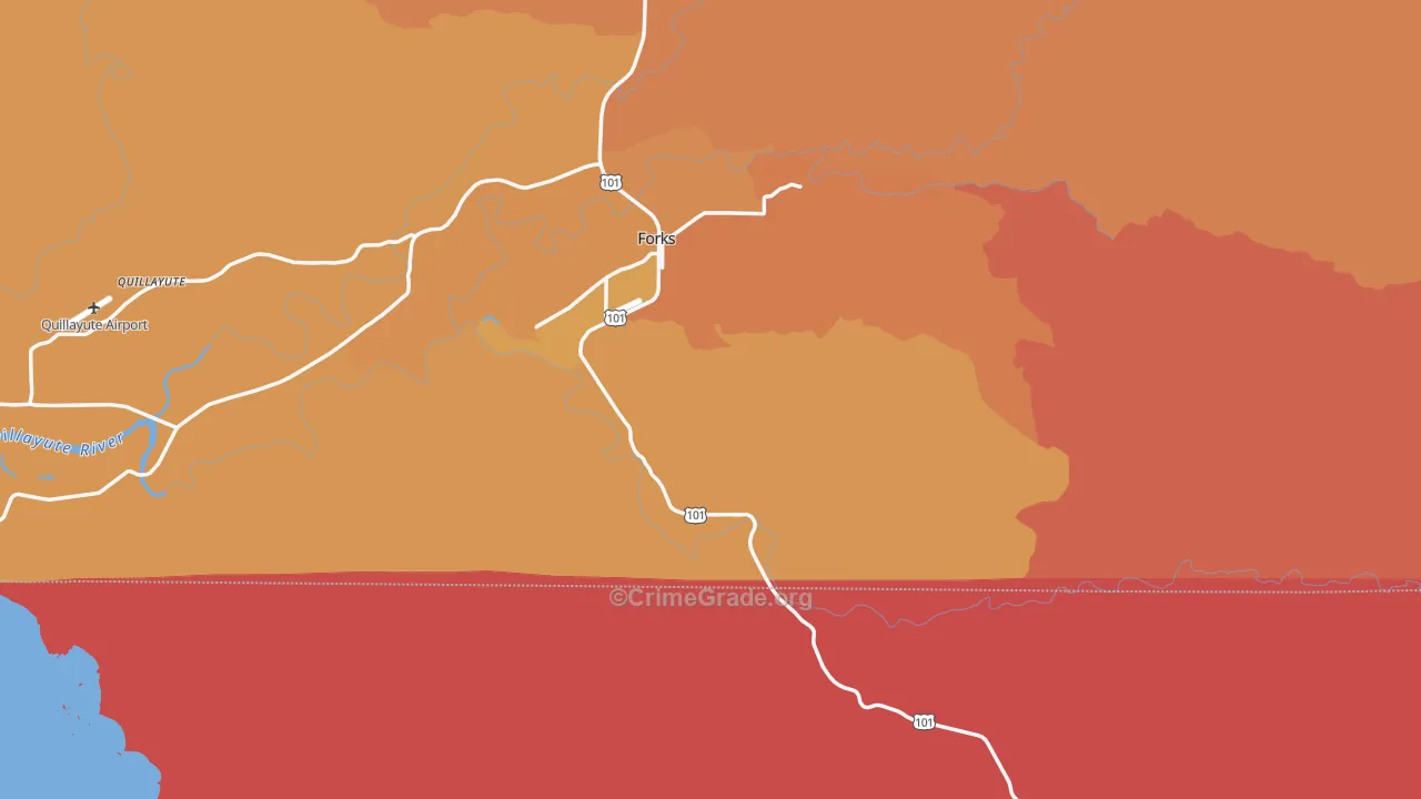 98331, WA Map of Drug-Related Crime Rates