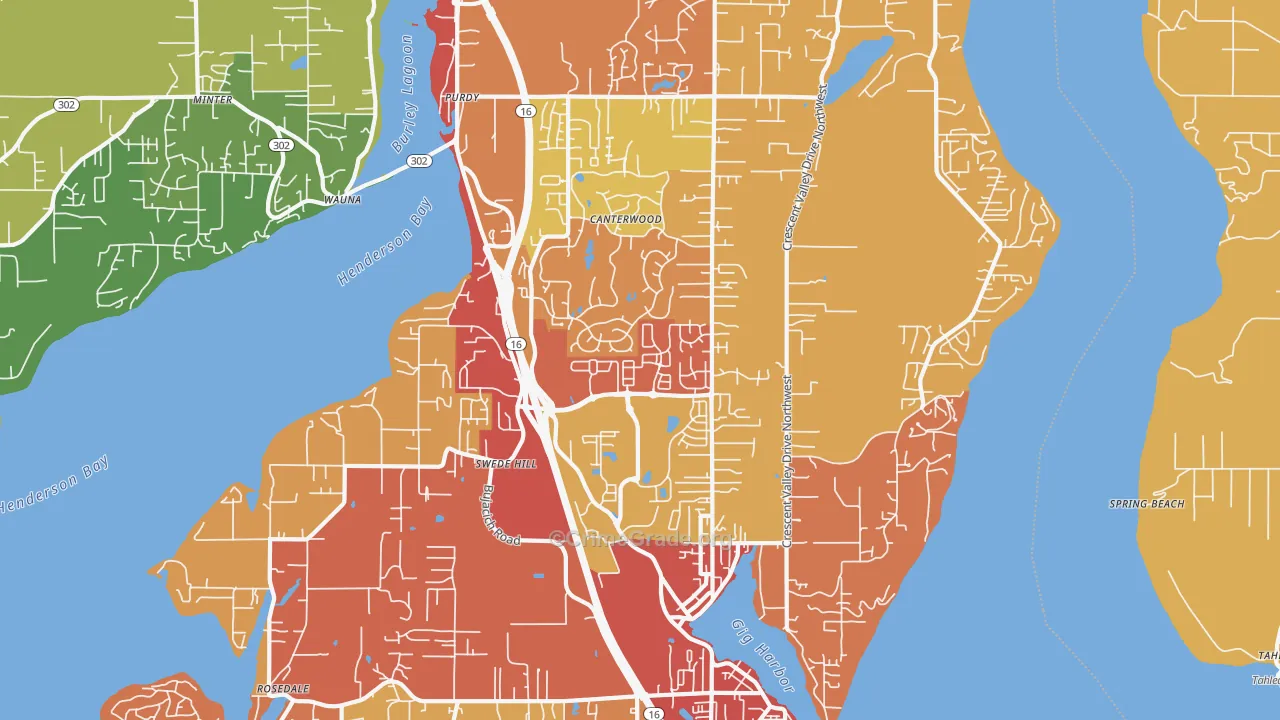 98332, WA Map of Drug-Related Crime Rates