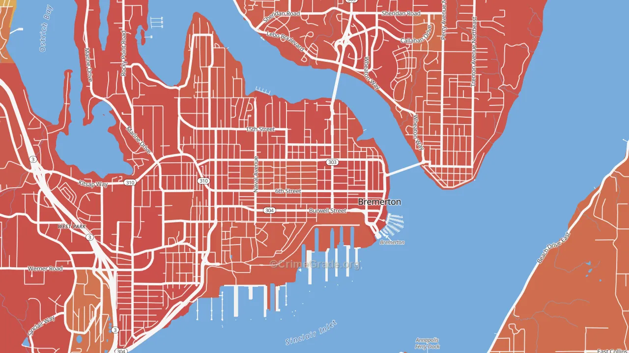 98337, WA Map of Drug-Related Crime Rates