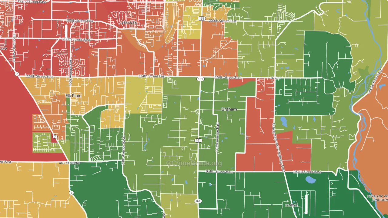 98338, WA Map of Drug-Related Crime Rates