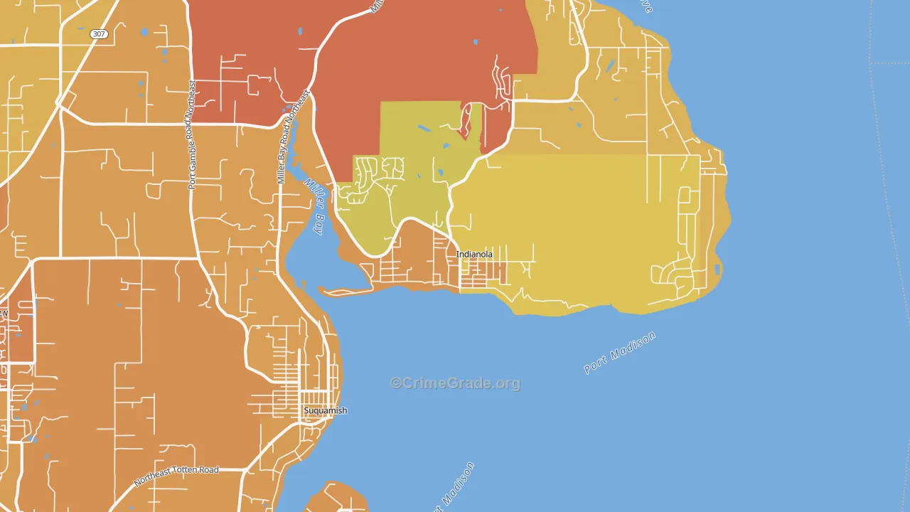 98342, WA Map of Drug-Related Crime Rates