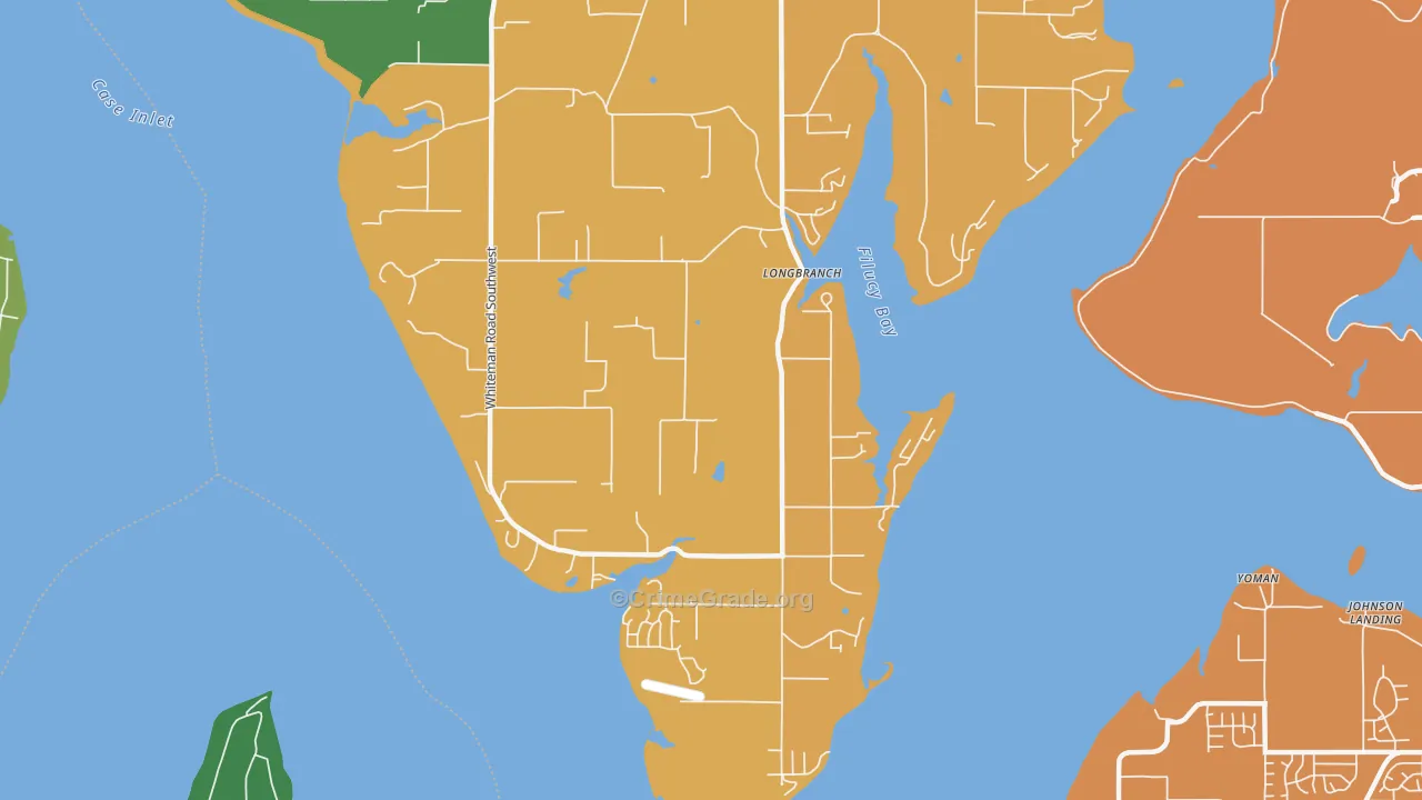 98351, WA Map of Drug-Related Crime Rates