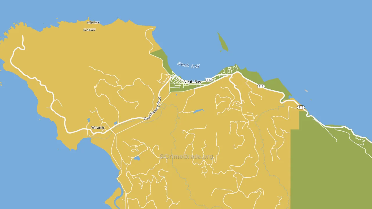 98357, WA Map of Drug-Related Crime Rates