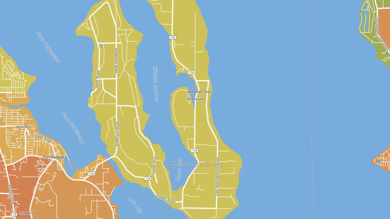 98358, WA Map of Drug-Related Crime Rates