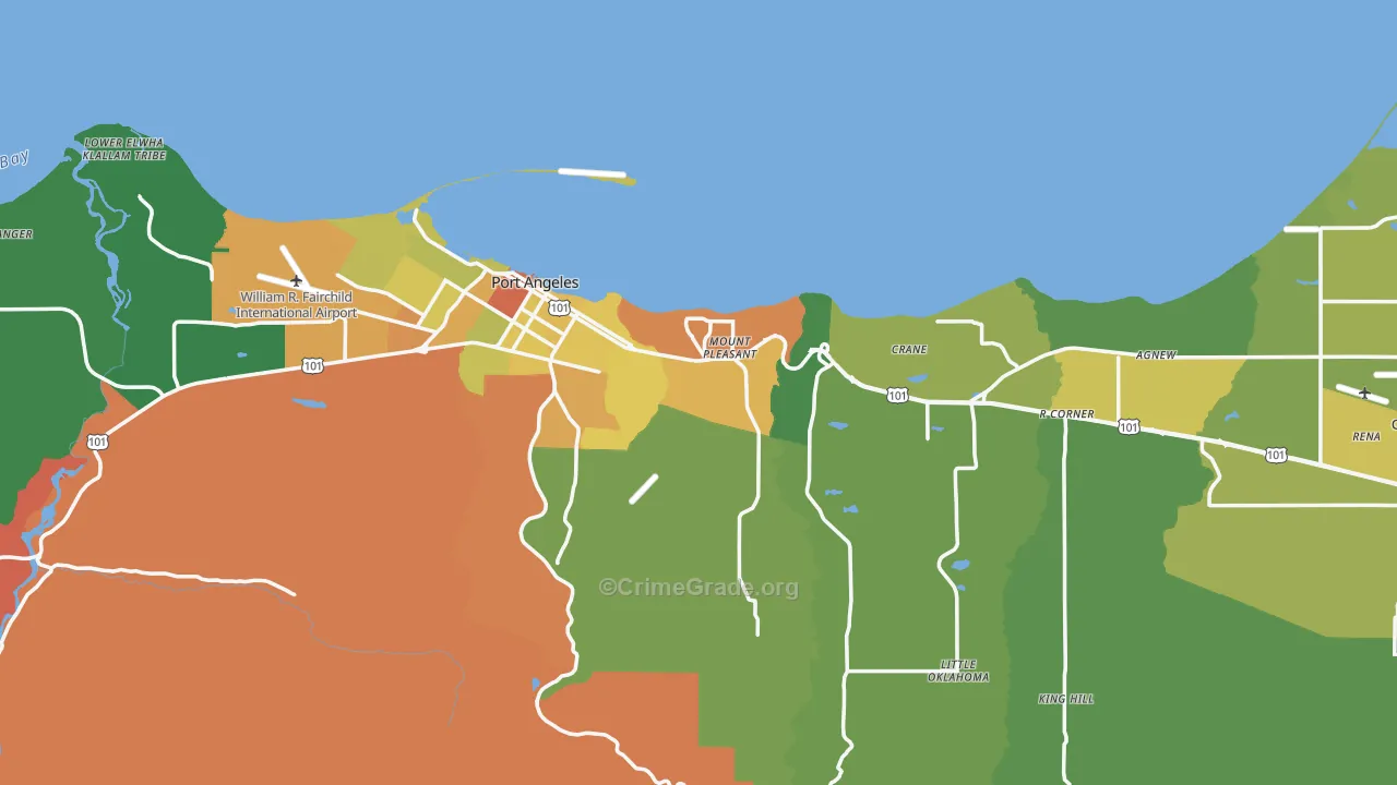98362, WA Map of Drug-Related Crime Rates