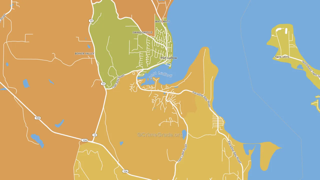 98365, WA Map of Drug-Related Crime Rates