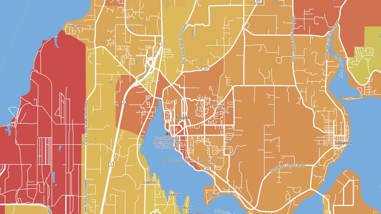 98370, WA Map of Drug-Related Crime Rates