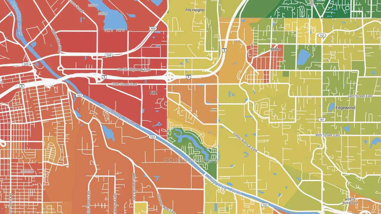 98424, WA Map of Drug-Related Crime Rates