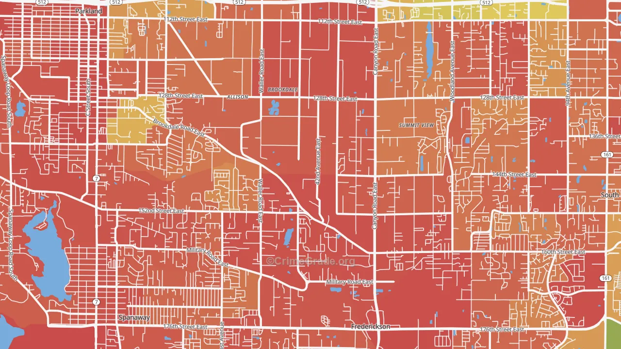 98446, WA Map of Drug-Related Crime Rates