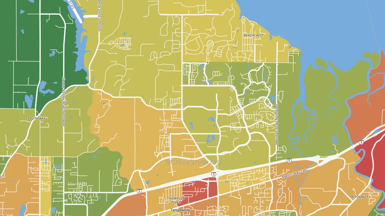 98516, WA Map of Drug-Related Crime Rates