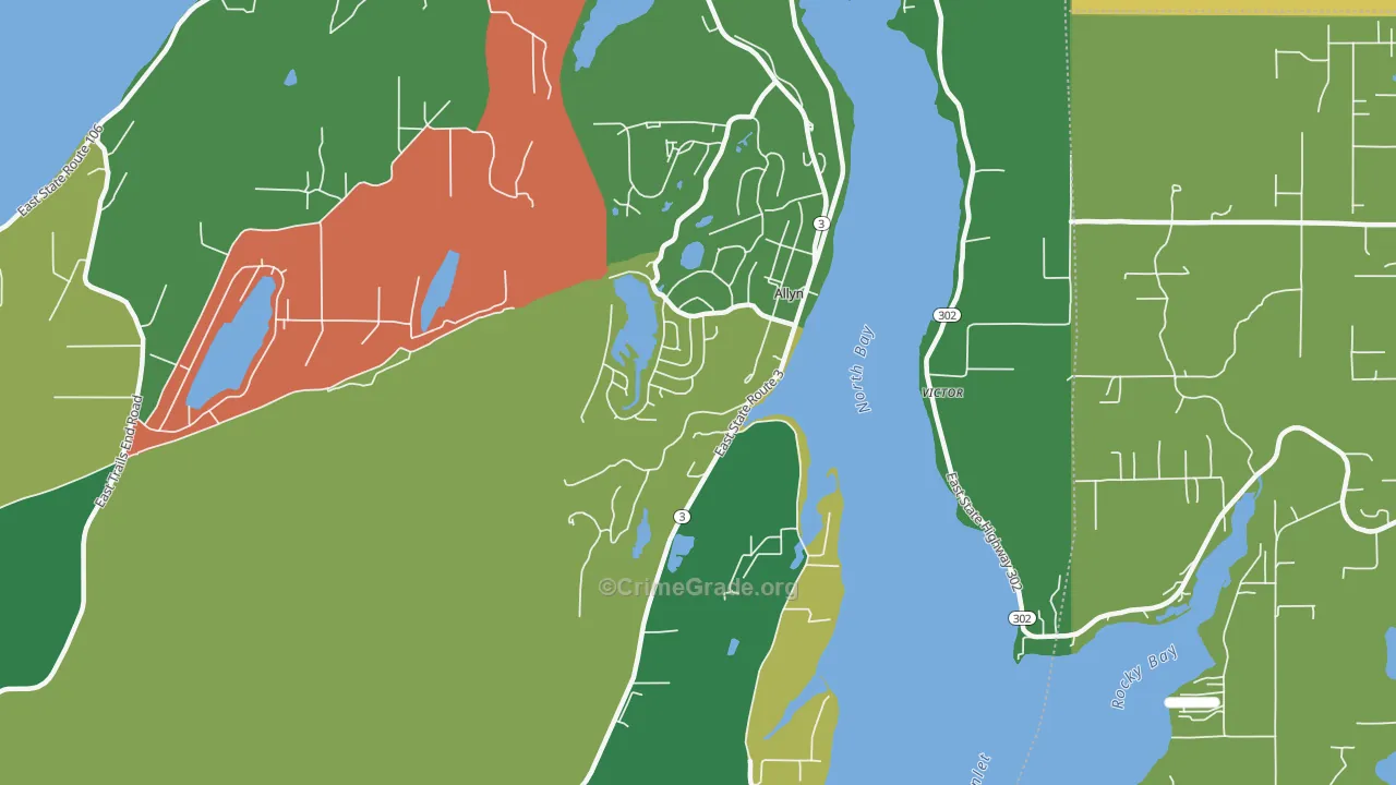 98524, WA Map of Drug-Related Crime Rates