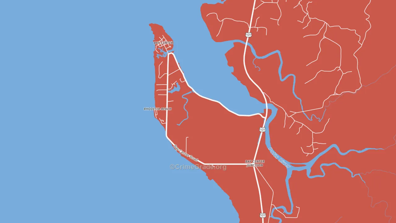 98527, WA Map of Drug-Related Crime Rates