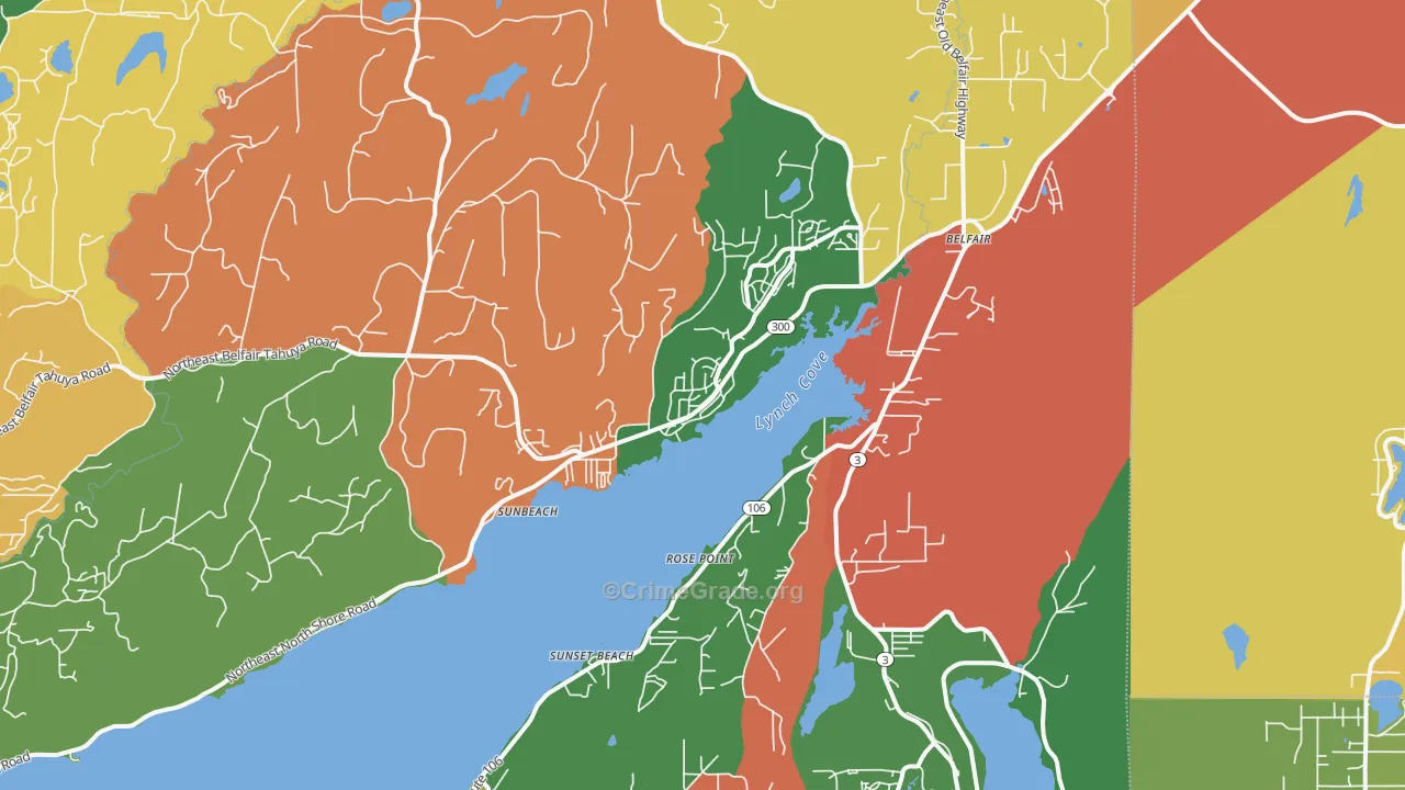 98528, WA Map of Drug-Related Crime Rates