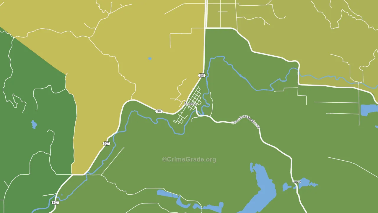 98530, WA Map of Drug-Related Crime Rates