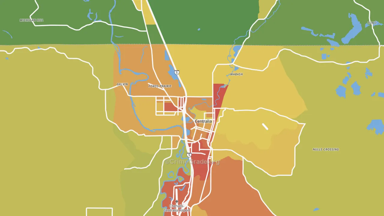 98531, WA Map of Drug-Related Crime Rates