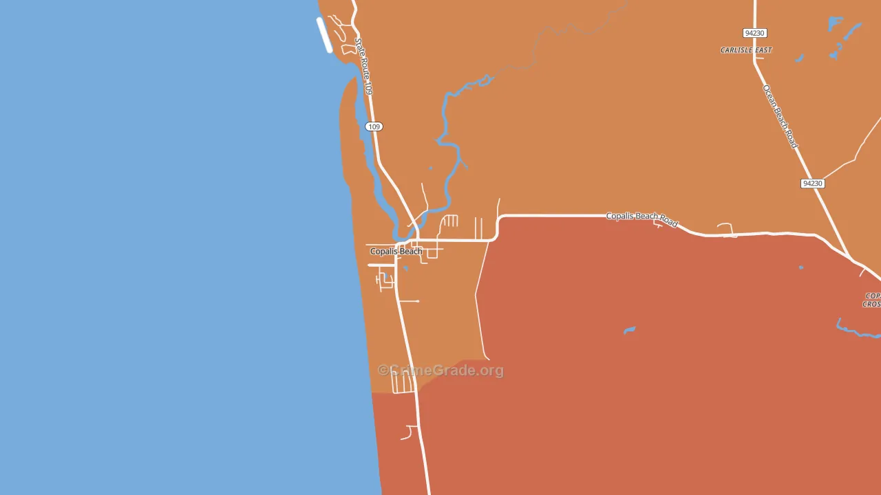 98535, WA Map of Drug-Related Crime Rates