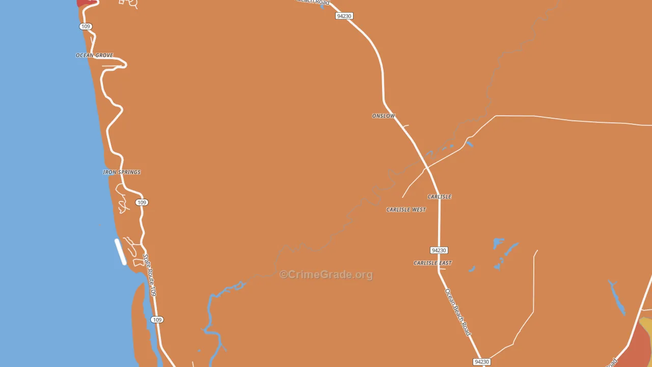 98536, WA Map of Drug-Related Crime Rates