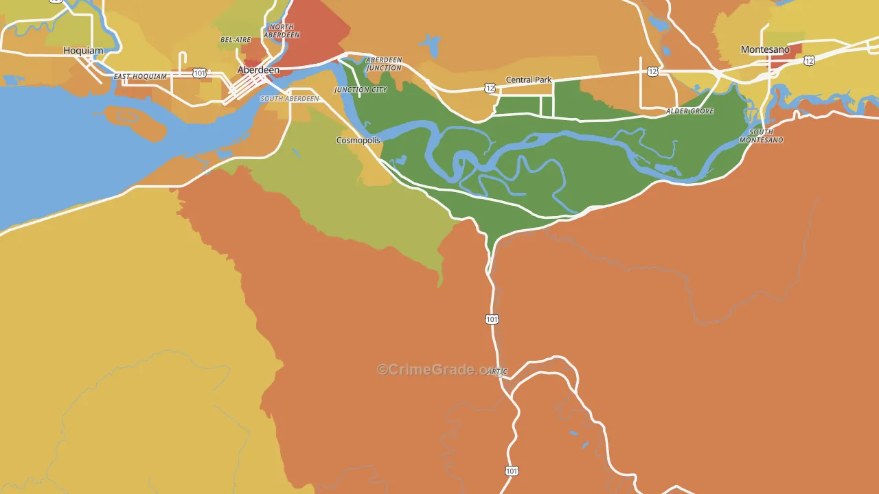 98537, WA Map of Drug-Related Crime Rates