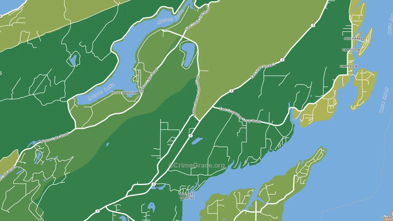 98546, WA Map of Drug-Related Crime Rates