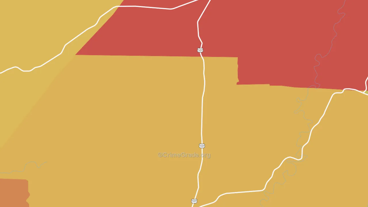 98552, WA Map of Drug-Related Crime Rates