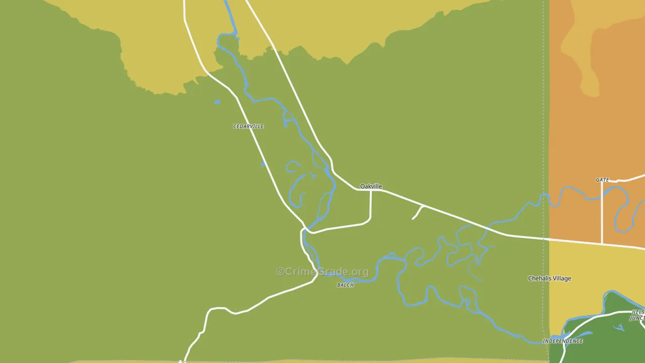 98568, WA Map of Drug-Related Crime Rates