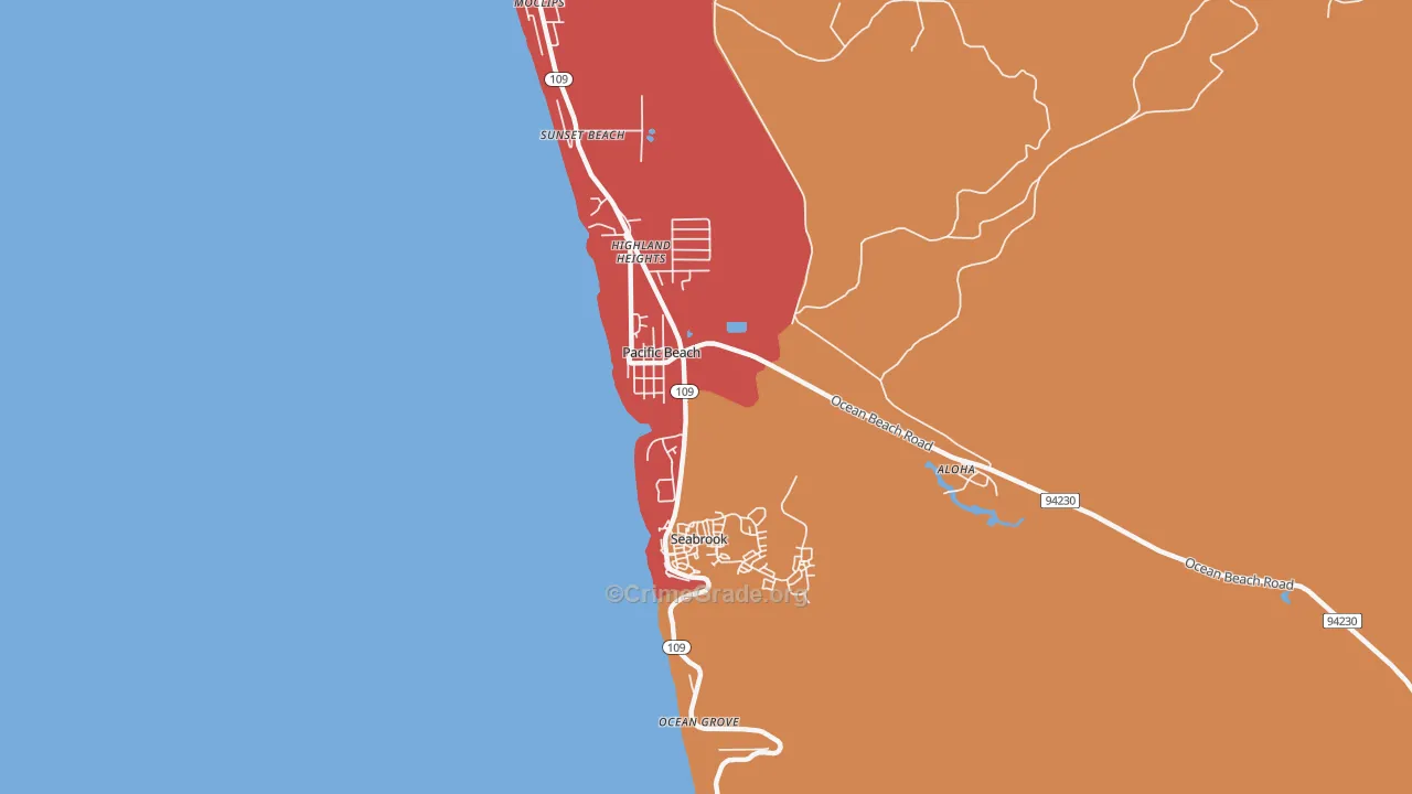 98571, WA Map of Drug-Related Crime Rates