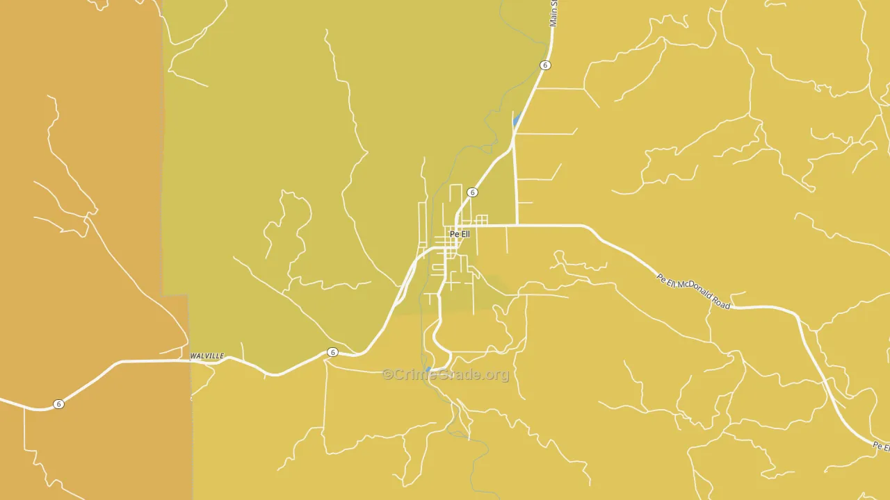 98572, WA Map of Drug-Related Crime Rates