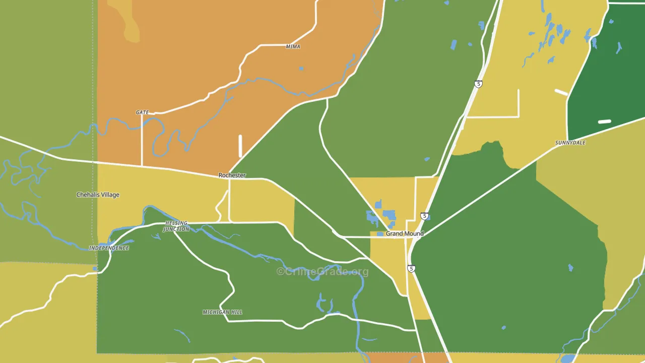 98579, WA Map of Drug-Related Crime Rates