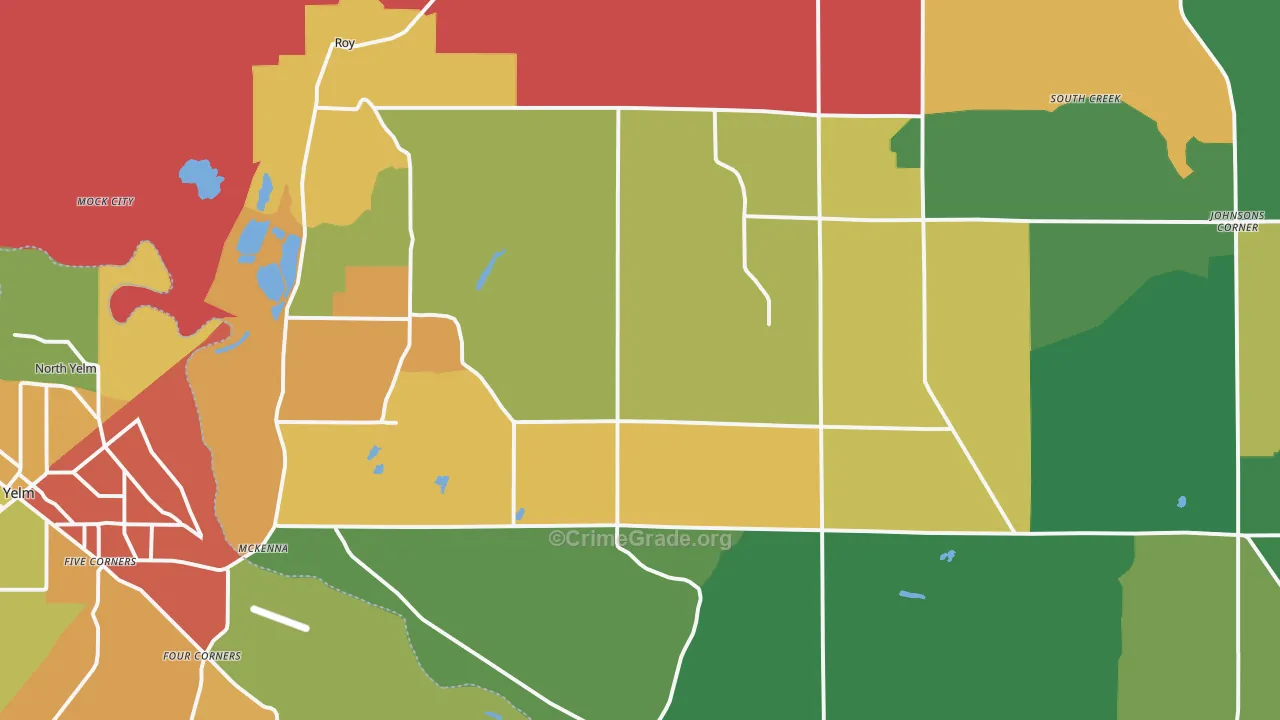 98580, WA Map of Drug-Related Crime Rates