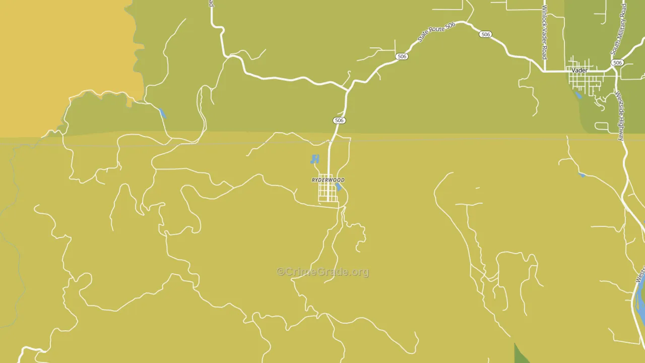 98581, WA Map of Drug-Related Crime Rates