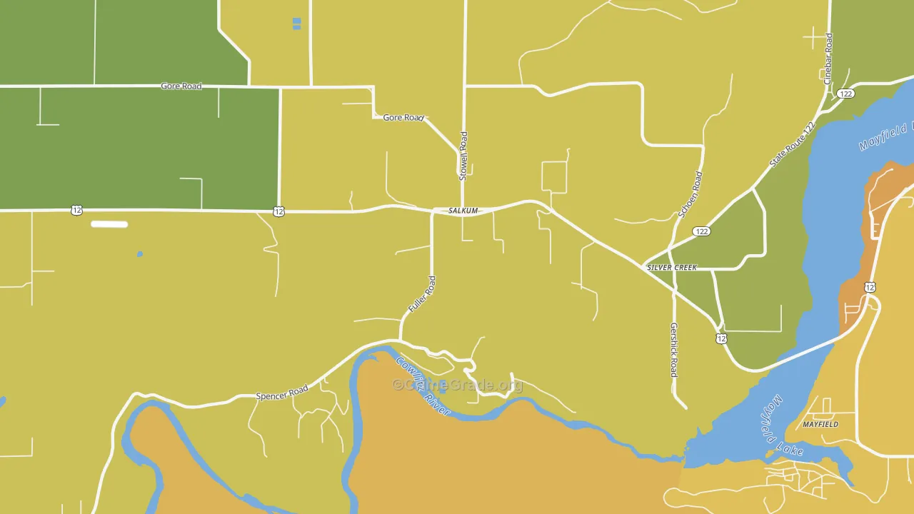 98582, WA Map of Drug-Related Crime Rates