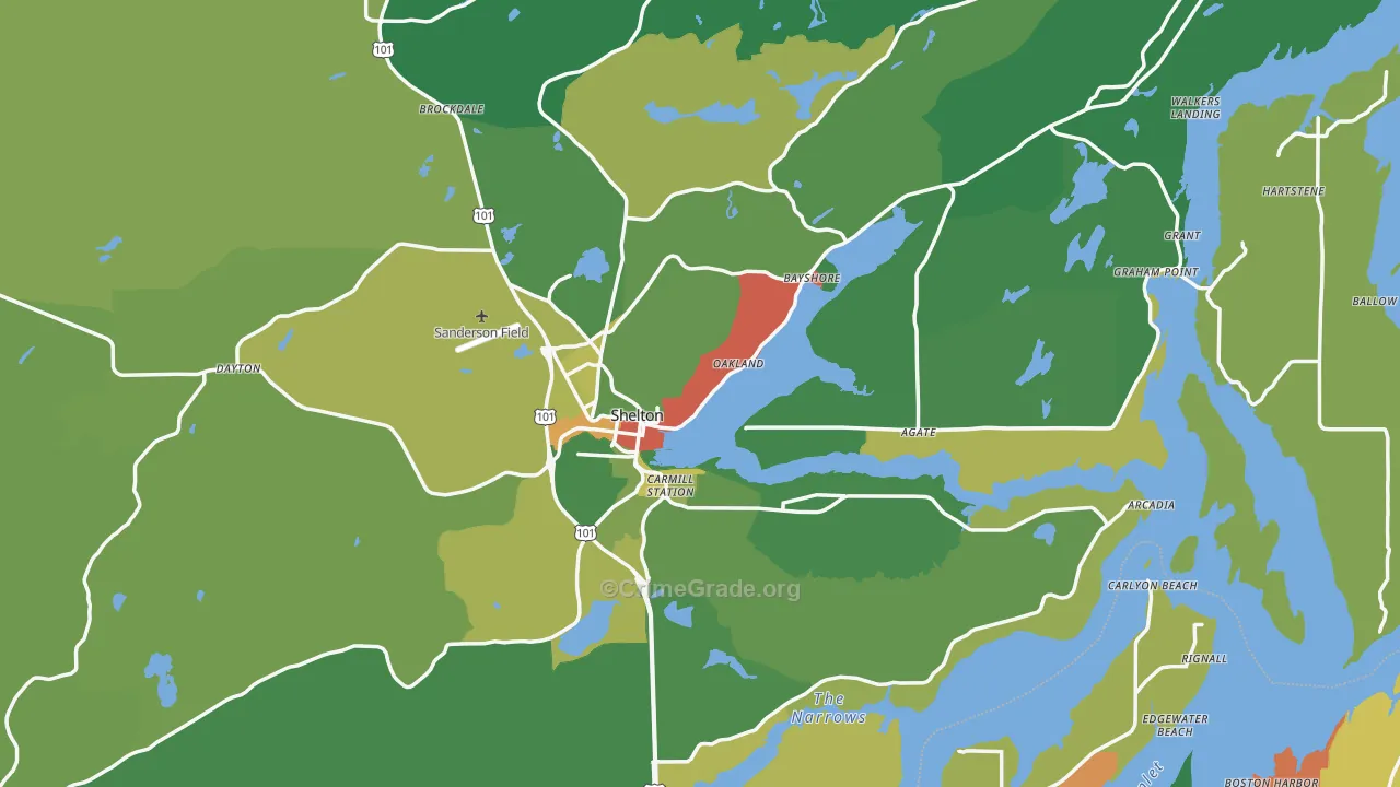 98584, WA Map of Drug-Related Crime Rates