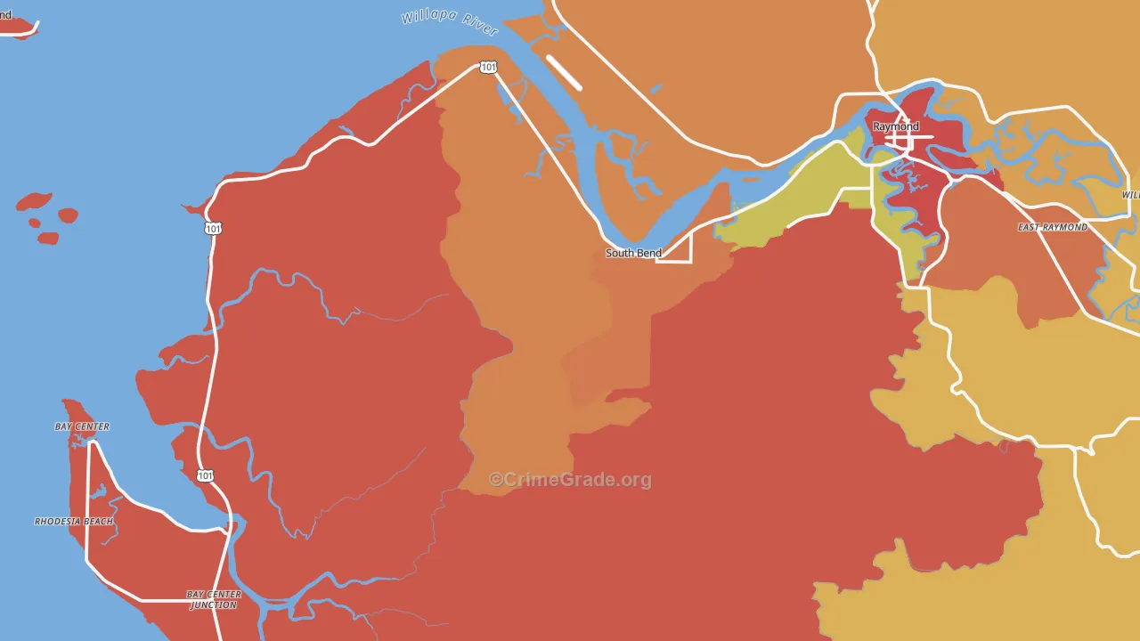 98586, WA Map of Drug-Related Crime Rates