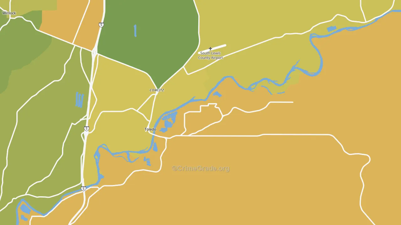 98591, WA Map of Drug-Related Crime Rates