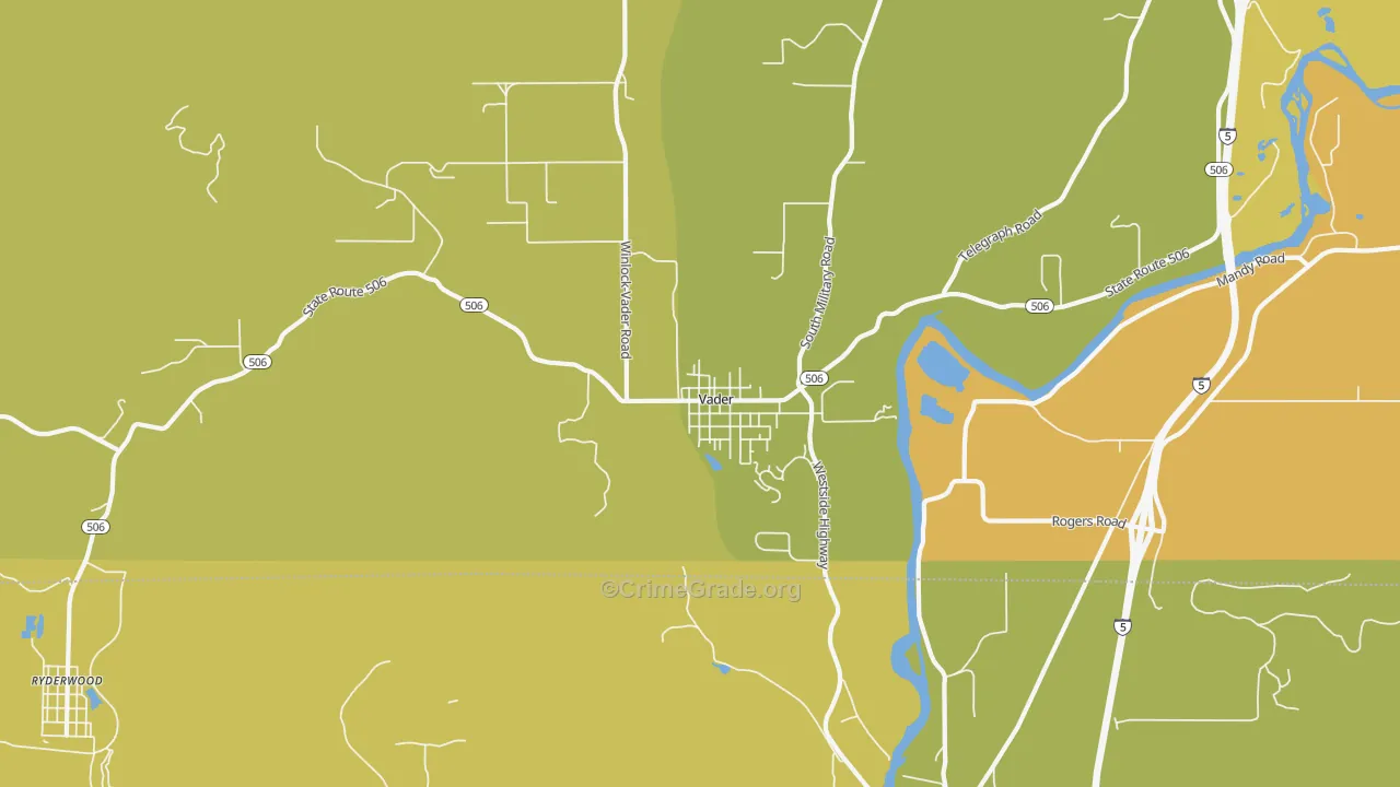 98593, WA Map of Drug-Related Crime Rates