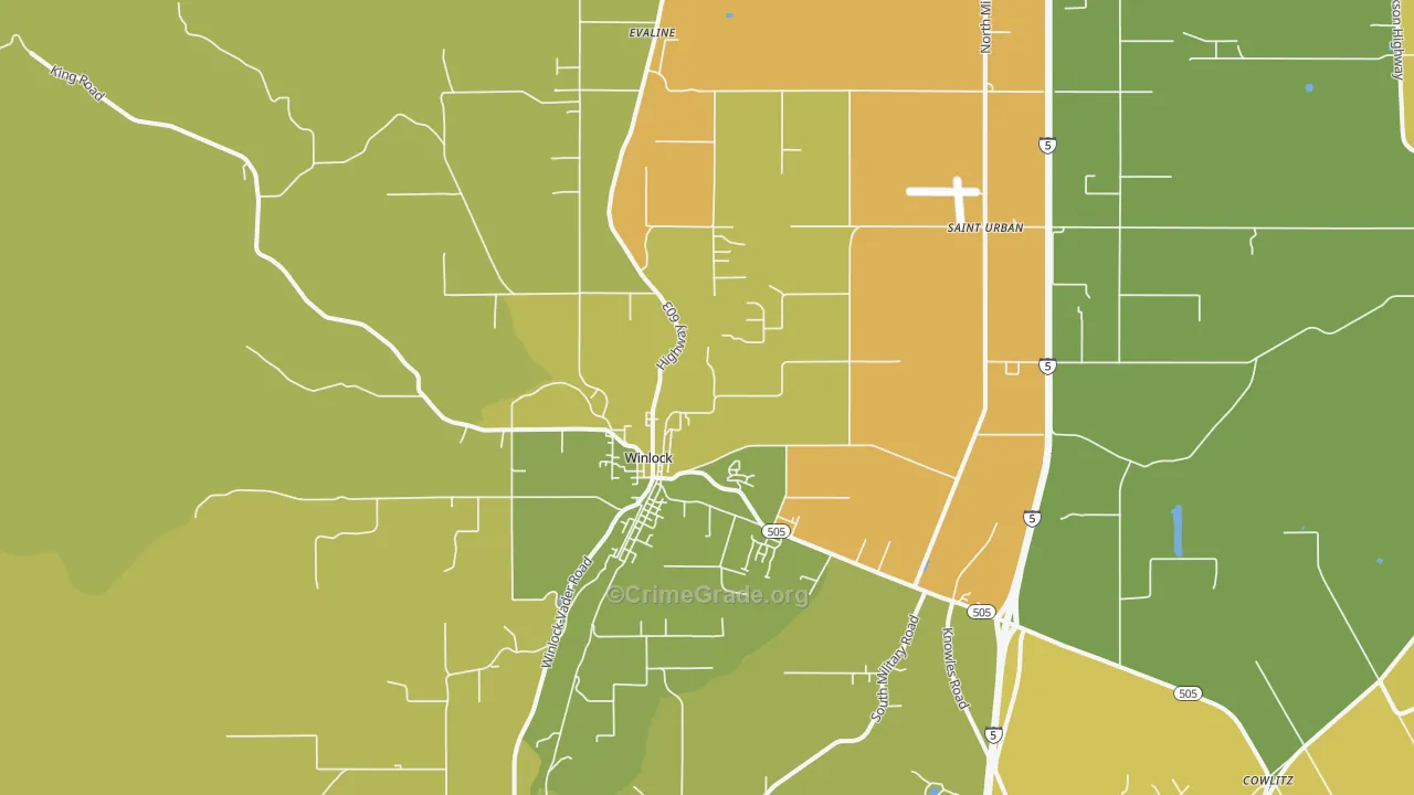 98596, WA Map of Drug-Related Crime Rates