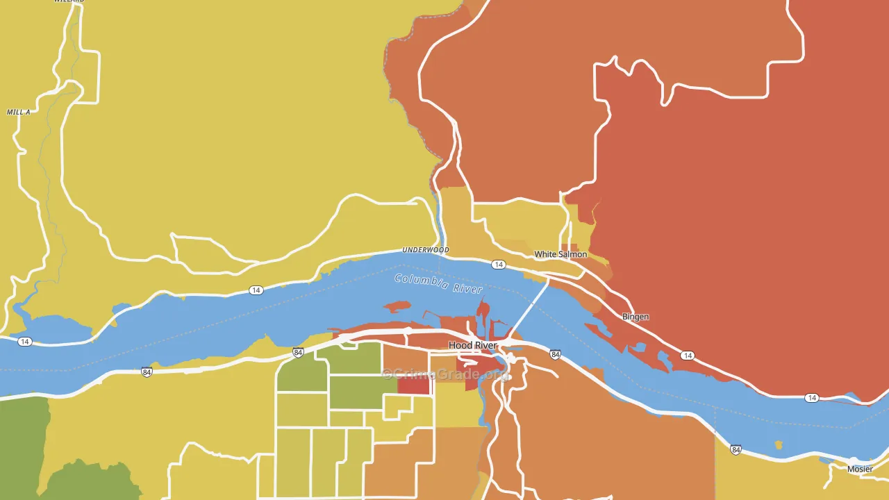 98605, WA Map of Drug-Related Crime Rates