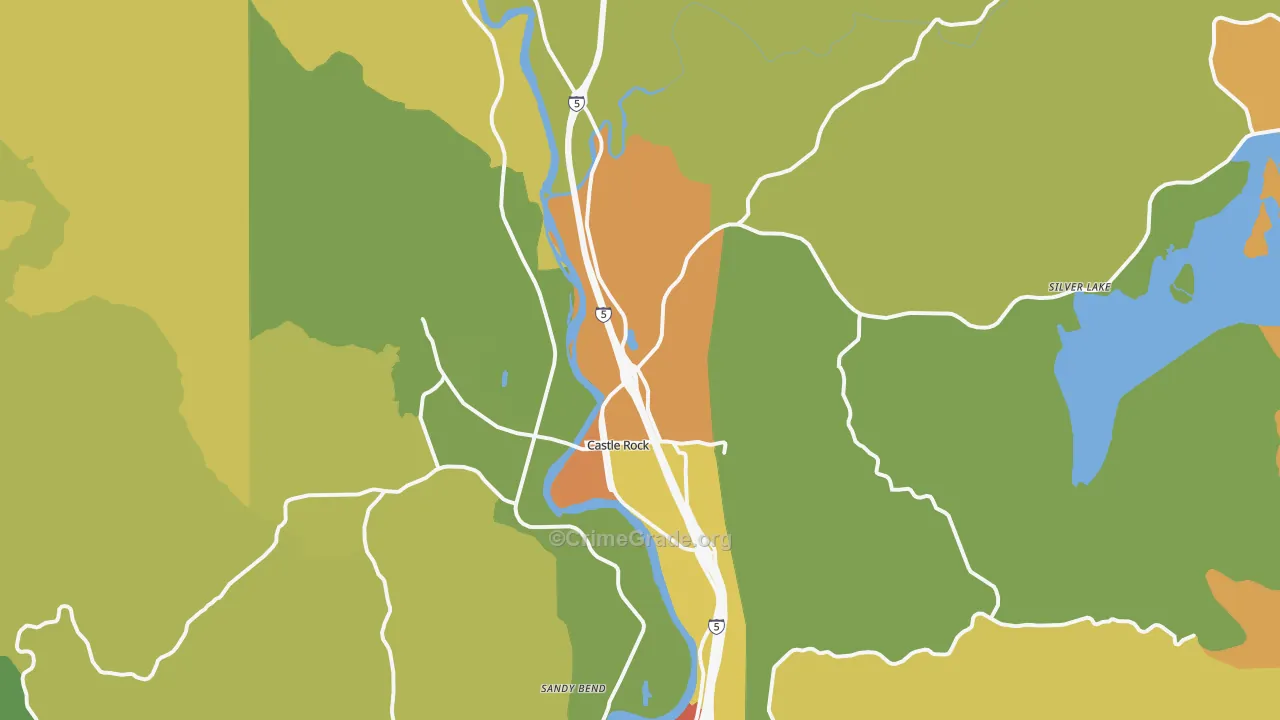 98611, WA Map of Drug-Related Crime Rates