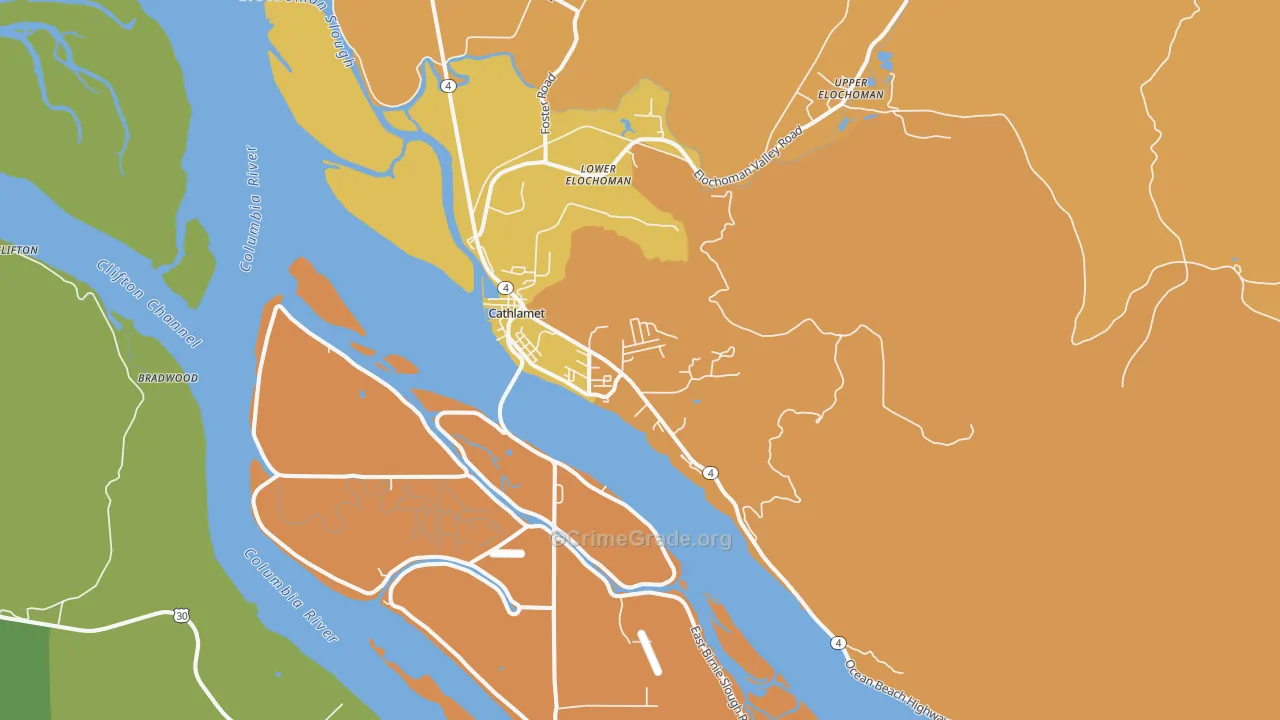 98612, WA Map of Drug-Related Crime Rates