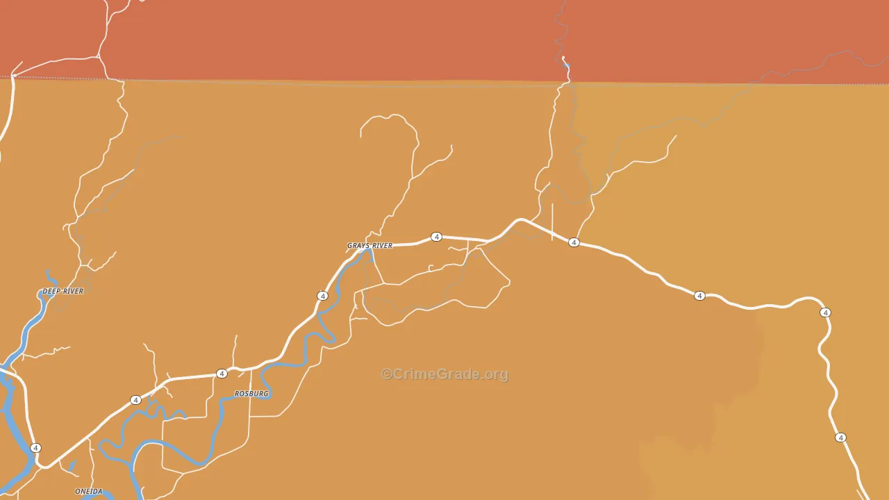 98621, WA Map of Drug-Related Crime Rates