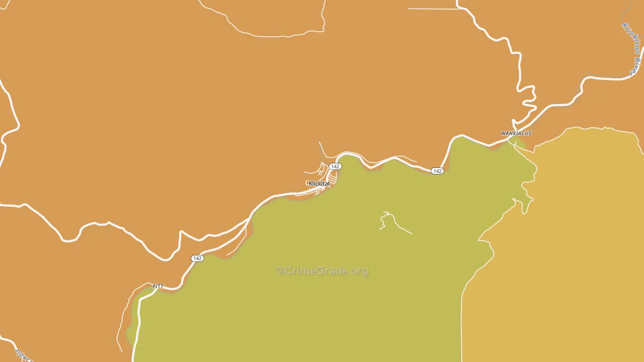 98628, WA Map of Drug-Related Crime Rates